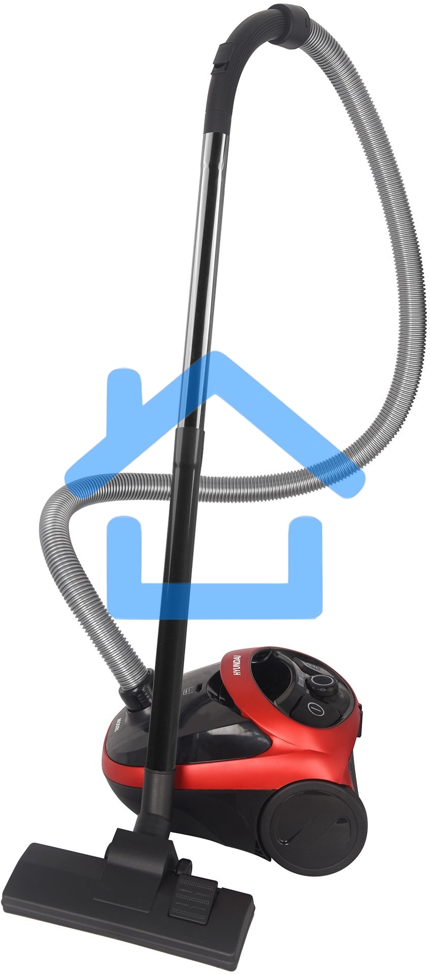 Пылесос Hyundai HYV-B1570 красный/черный, 250/1800 Вт, уборка сухая, пылесборник мешок, 1.5 л (в компл.:1мешок)