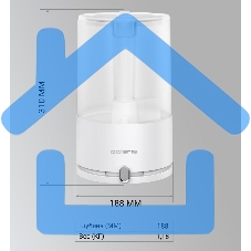 Увлажнитель воздуха Polaris PUH 7605 TF 25Вт (ультразвуковой) белый