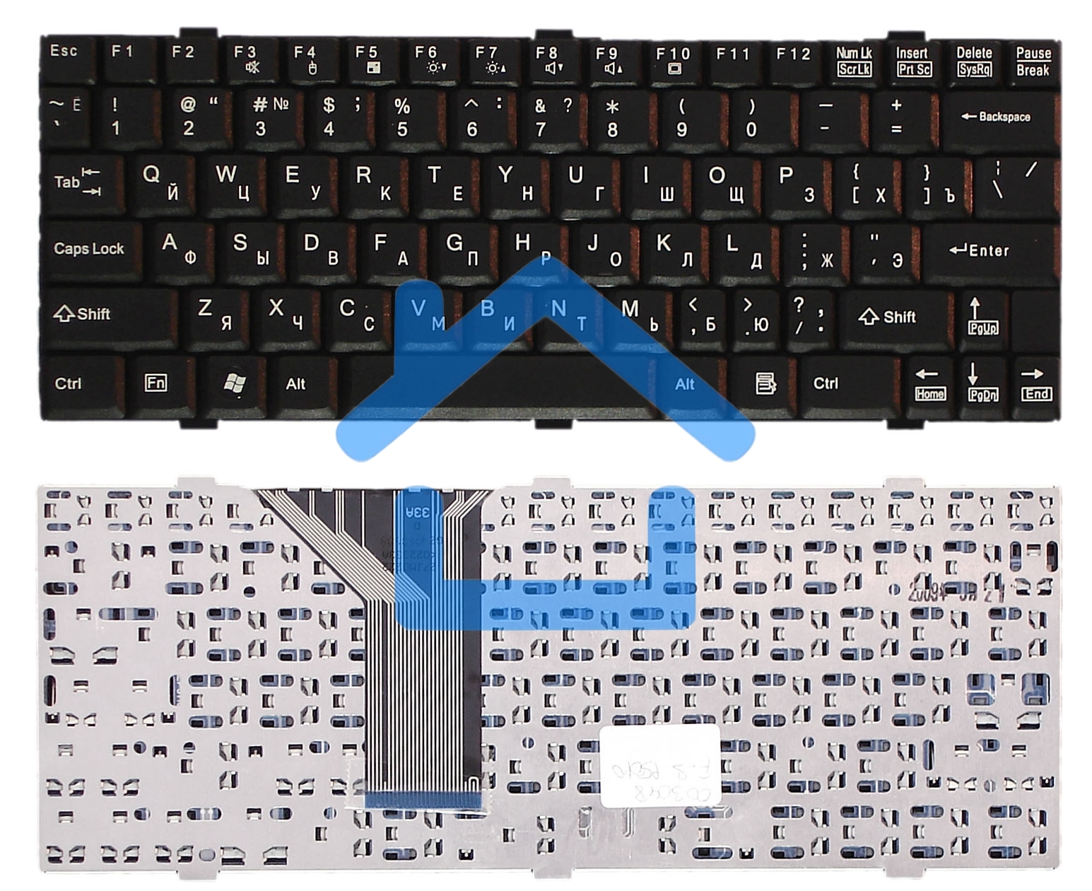 Клавиатура для ноутбука Fujitsu-Siemens LifeBook P5020 P5020D P5010 P5010D черная
