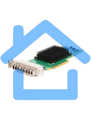 Emulex LPe31004-M6 bulk  Gen 6 (16GFC), 4-port, 16Gb/s, PCIe Gen3 x8, трансиверы установлены, LP+FH brackets, OEM