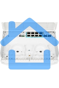 Коммутатор MikroTik netPower Lite 7R with 8 x Gigabit Ethernet ports (7 with Reverse POE-in, 1 with PoE-OUT), 2 x SFP+ cages, SwitchOS, outdoor enclosure, mounting kit (power supply NOT included)