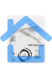 Патч-корд UTP Cablexpert кат.5e, 0.5м, литой, многожильный (серый)