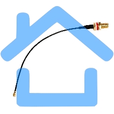 Коаксиальный кабель для подключения LTE карты к внешней антенне ACSMAUFL U.fl - SMA female pigtail