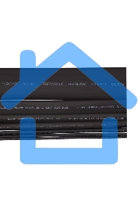 Термоусаживаемая трубка клеевая Rexant 24,0/6,0 мм, (4:1) черная, упаковка 20 шт. по 1 м