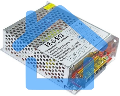 Открытый Блок питания. FE-S-5/12 87-264V, 12V