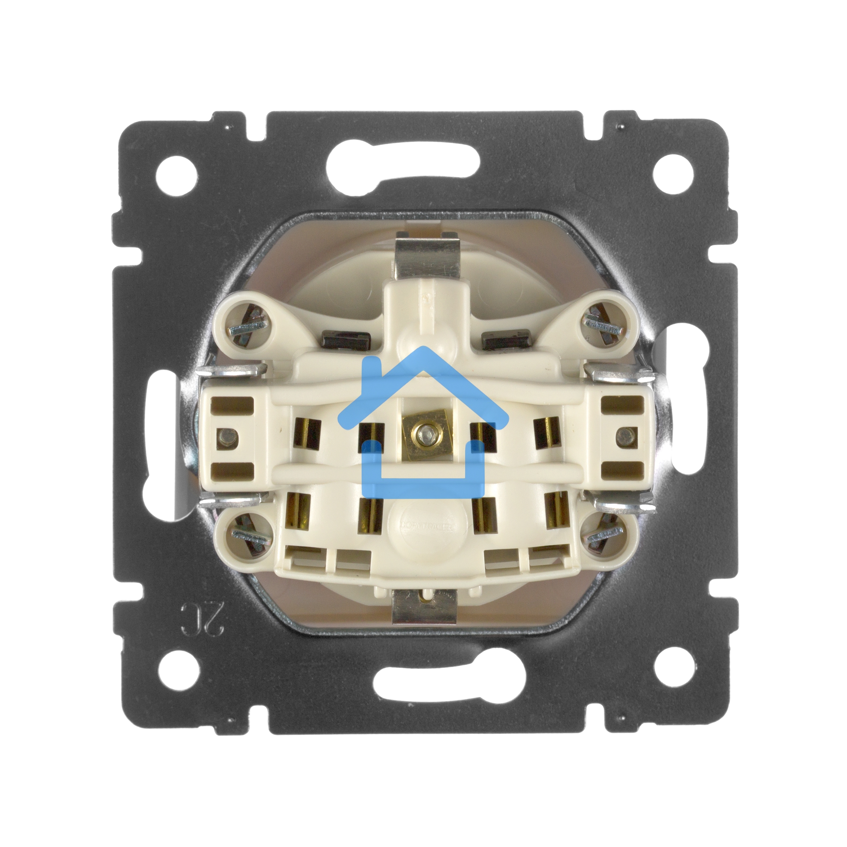 Механизм розетки 1-м СП Valena с защ. крышкой защ. шторки с заземл. сл. кость Leg 774322