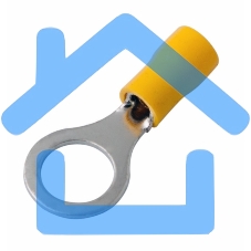 Наконечник кольцевой изолированный ø 10.5 мм 4-6 мм² (НКи 6.0-10/НКи5,5-10) желтый Rexant