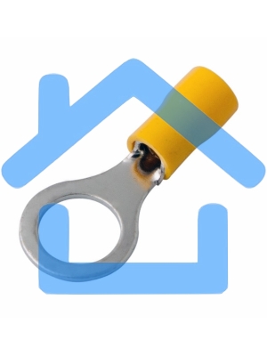 Наконечник кольцевой изолированный ø 10.5 мм 4-6 мм² (НКи 6.0-10/НКи5,5-10) желтый Rexant