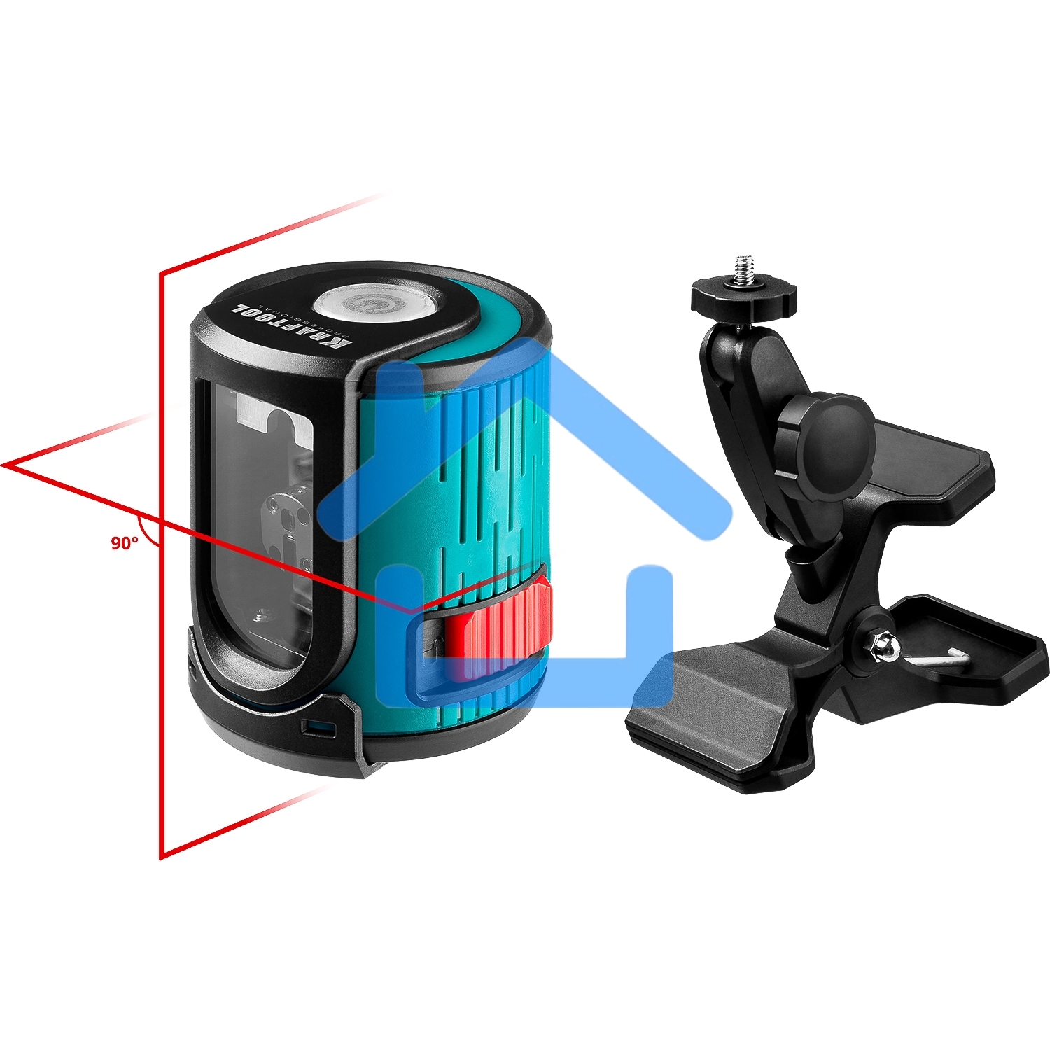 Нивелир лазерный KRAFTOOL CL 20 #5 20 м, IP54, точн. +/-0,2 мм/м, держатель, в кейcе