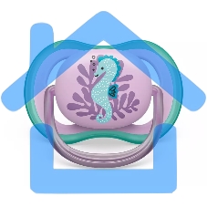 Пустышка Philips ultra air, морской конек, 6-18 мес., 1 шт.