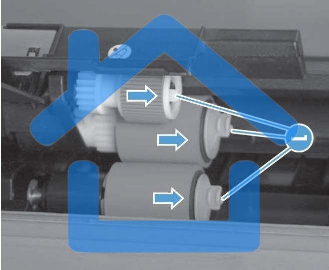 Комплект роликов (для лотка 3) HP CLJ Ent 500 M551 (CF081-67913)