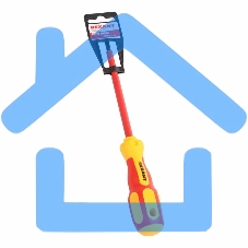 Отвертка Rexant шлицевая диэлектрическая SL5 х 125 мм, до 1000 В, двухкомпонентная рукоятка