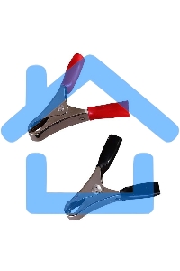 Зажим крокодил Rexant, длина 50 мм, ток 10A, 2 шт., пакет БОПП