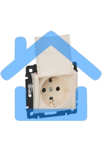 Механизм розетки 1-м СП Valena с защ. крышкой защ. шторки с заземл. сл. кость Leg 774322