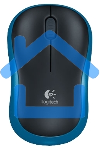 Мышь беспроводная Logitech M185 синий, 1000 dpi, радиоканал, USB, кнопки - 3