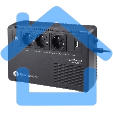 Источник бесперебойного питания Systeme Electriс Back-Save, 400VA/240W, 230V, Line-Interactive, AVR, 3xSchuko, USB charge(type A), USB