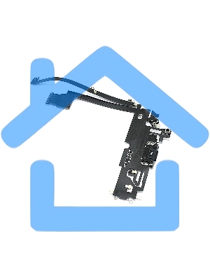 Шлейф с разъемом зарядки и микрофоном для Apple iPhone 12 Pro Max, синий