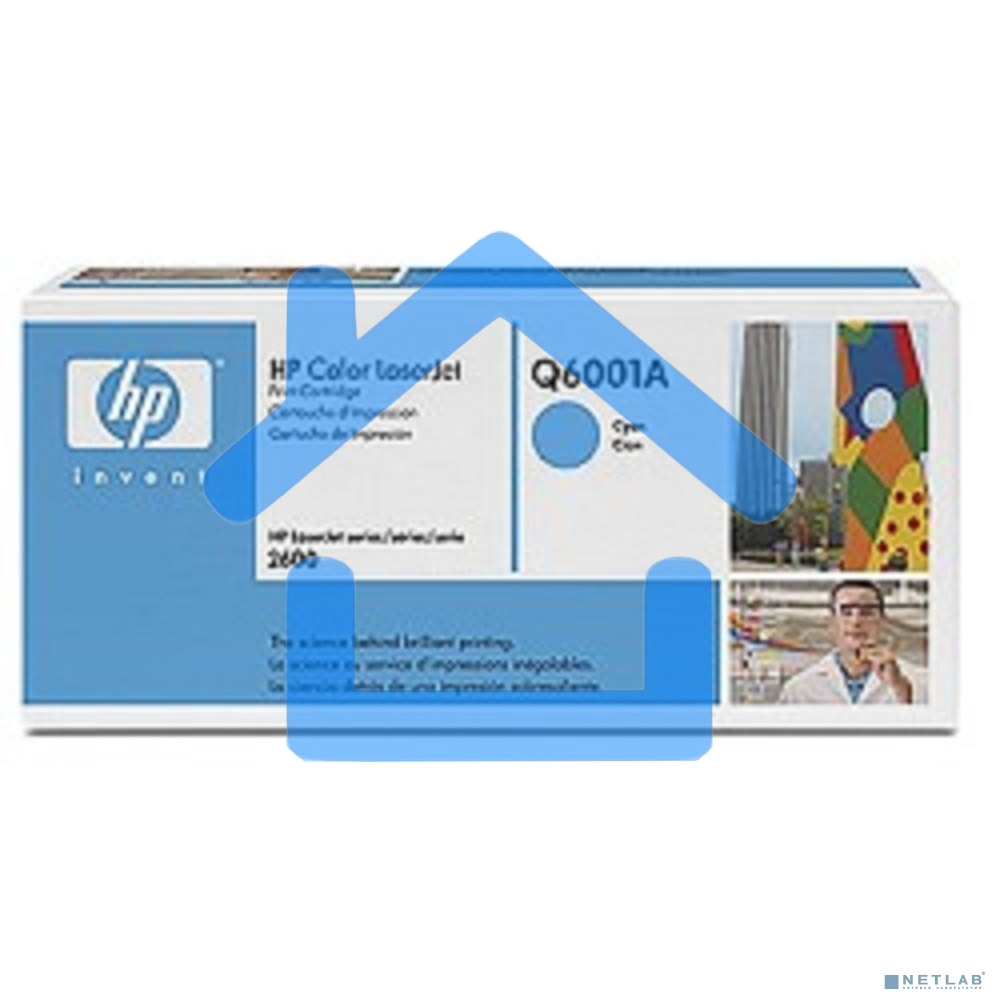 Картридж лазерный HP Q6001A голубой для Color LaserJet 2600 2000стр.