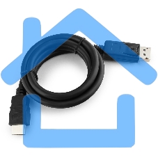 Кабель DisplayPort-HDMI Gembird/Cablexpert 1м, 20M/19M, черный, экран, пакет(CC-DP-HDMI-1M)