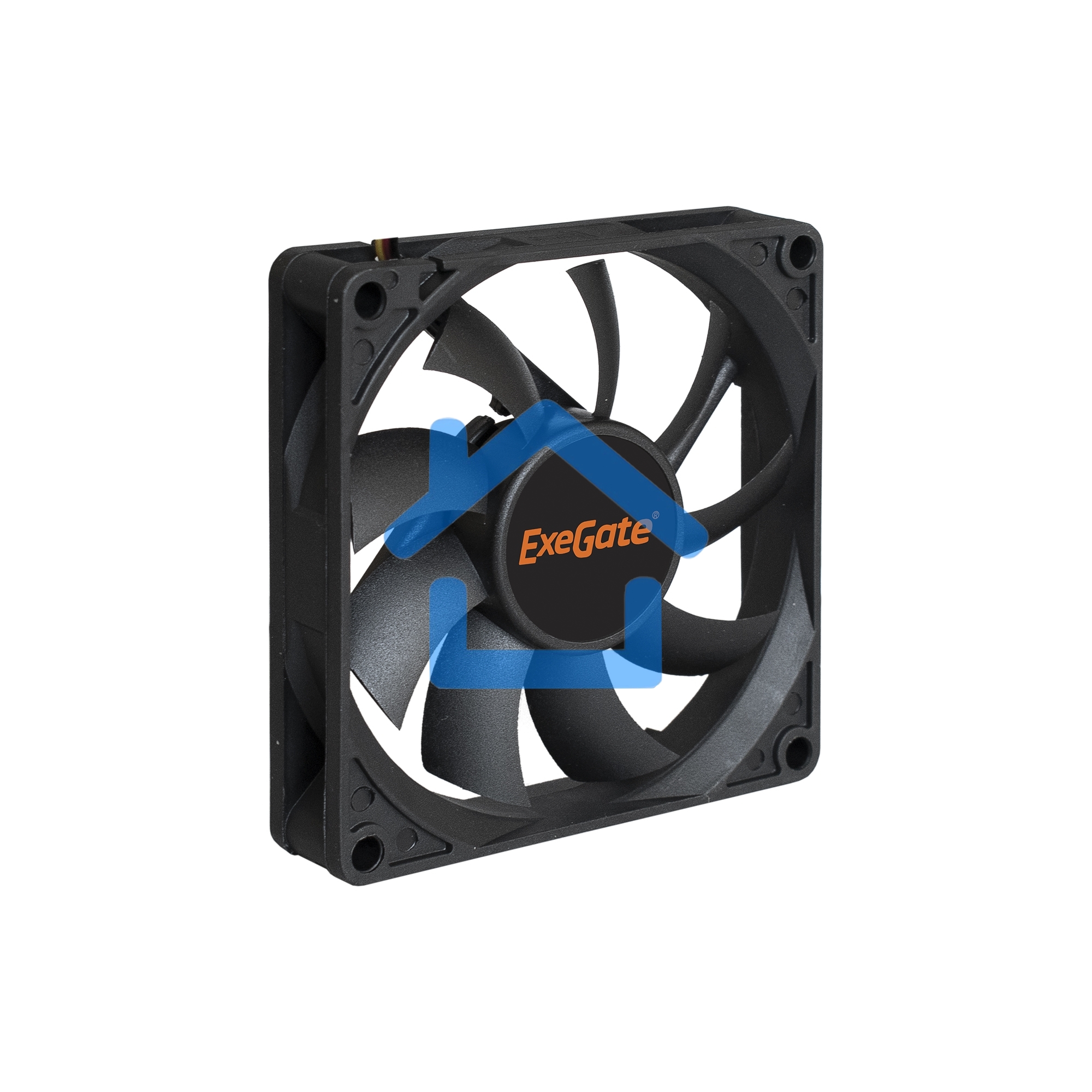 Вентилятор для корпуса ExeGate ExtraPower EP08015S3P черный, 80 мм, 2500 об/мин, 25.5 дБ, 3 pin