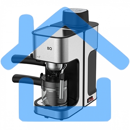Кофеварка рожковая BQ CM4000 cтальной-черный, исп. кофе - молотый, 0.24 л, 800 Вт, 4 бар