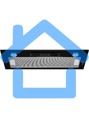 Вытяжка встраиваемая Kuppersberg Inlinea 70 BX черный/нержавеющая сталь, 70 см, 1300 куб. м/ч, 41 дБ