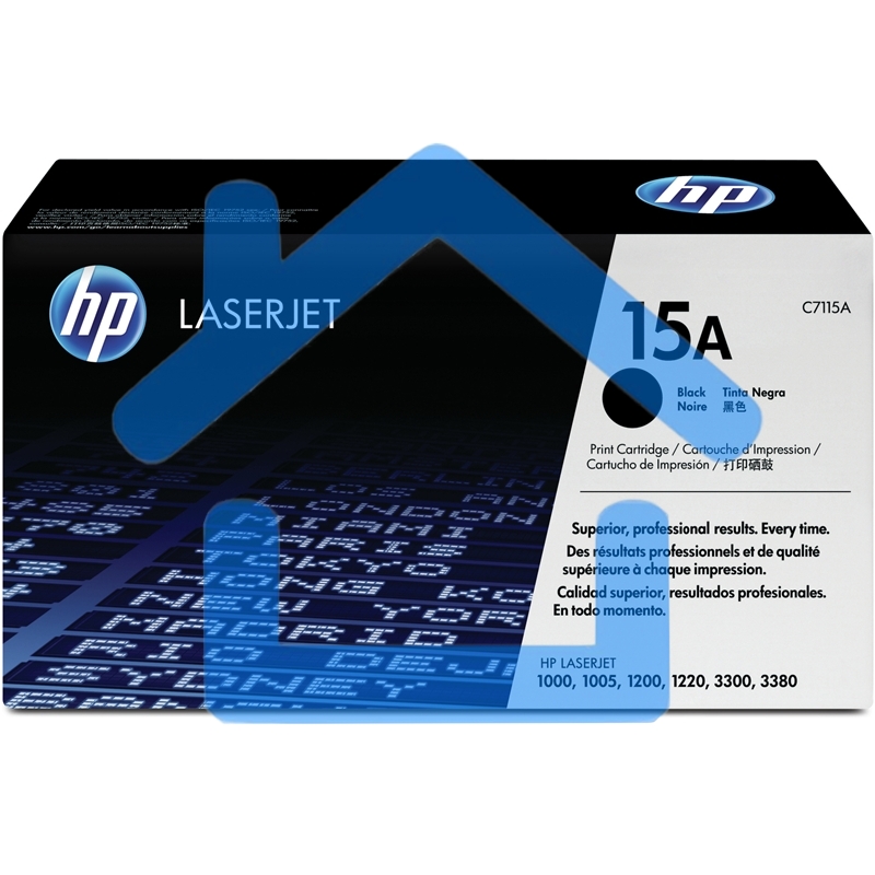 Картридж лазерный HP C7115A черный LJ 1000W/1200/1220/3300, (2500стр.)