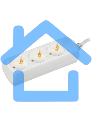 Удлинитель 3х5м с заземл. 10А 250В У03 GENERICA 2P+PE 3х1кв.мм IEK WYP10-10-03-05-Z-G