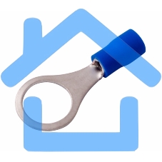 Наконечник кольцевой изолированный ø 10.5 мм 1.5-2.5 мм² (НКи 2.5-10) синий Rexant