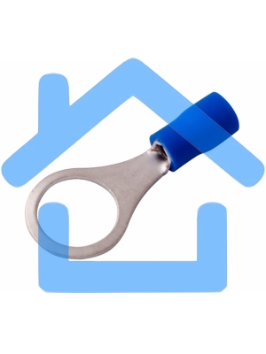 Наконечник кольцевой изолированный ø 10.5 мм 1.5-2.5 мм² (НКи 2.5-10) синий Rexant