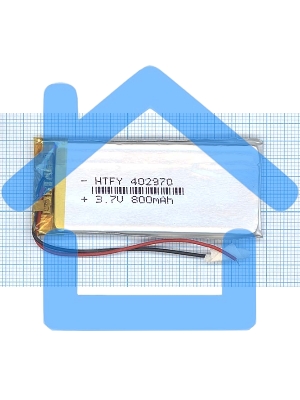 Аккумулятор Li-Pol (батарея) 4*29*70мм 2pin 3.7V/800mAh