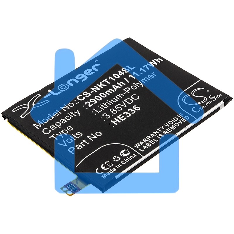 Аккумулятор CameronSinoCS-NKT104SL HE336 HE321 для Nokia 5, 5 Dual SIM 3.85V / 2900mAh / 11.17Wh