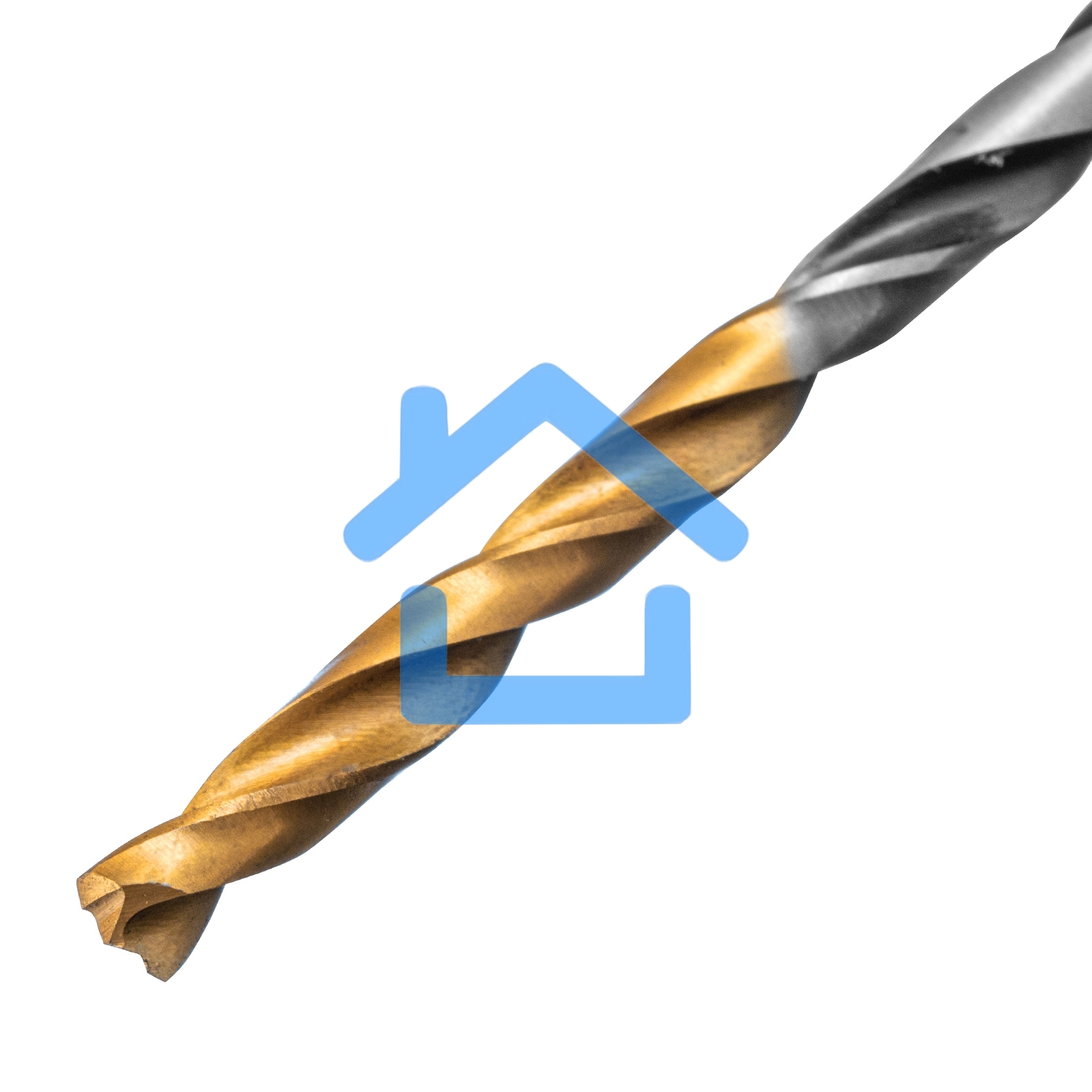 Сверло спиральное по металлу 3 x 61мм, Р6М5, Golden Tip, многогранная заточка, 2шт. Denzel