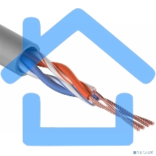 Кабель витая пара Rexant UTP 2PR 24AWG, CAT5e, STRANDED (бухта 305 м)