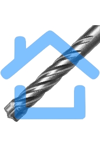 Бур по бетону Denzel цельная крестовая пластина, 8x115 мм, SDS PLUS