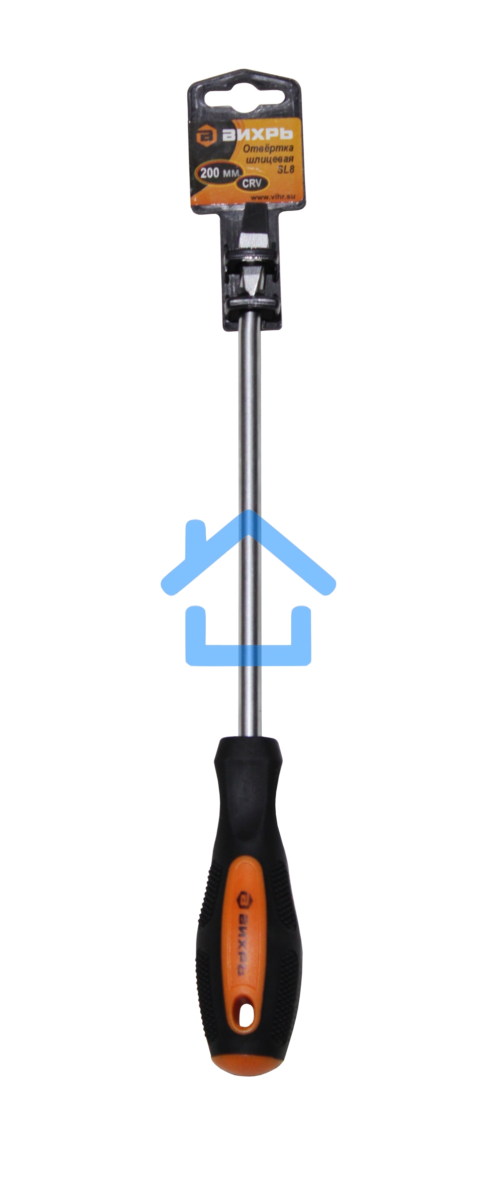 Отвертка шлицевая SL8, 200 мм