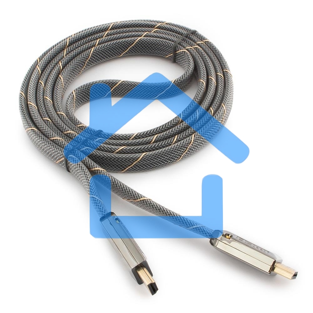 Кабель Cablexpert HDMI серия Platinum, 1,8 м, v2.0, M/M, плоский, позол.разъемы, металлический корпус, нейлоновая оплетка, блистер
