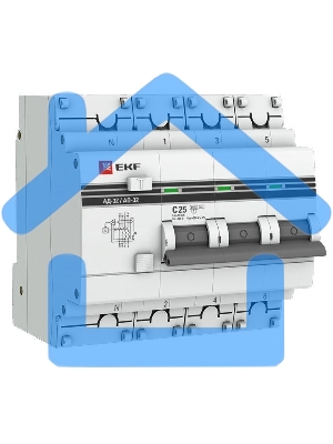 Выключатель автоматический дифференциального тока 3п+N C 25А 30мА тип AC 4.5кА АД-32 PROxima EKF DA32-25-30-4P-pro