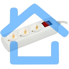 Удлинитель 3х3м с заземл. 10А 250В У03В GENERICA 2P+PE 3х1кв.мм IEK WYP10-10-03-03-ZK-G