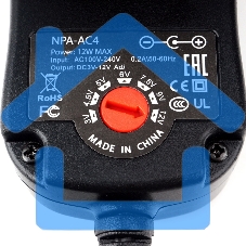 Универсальный адаптер питания Gembird NPA-AC4, 12Вт 8 штекеров