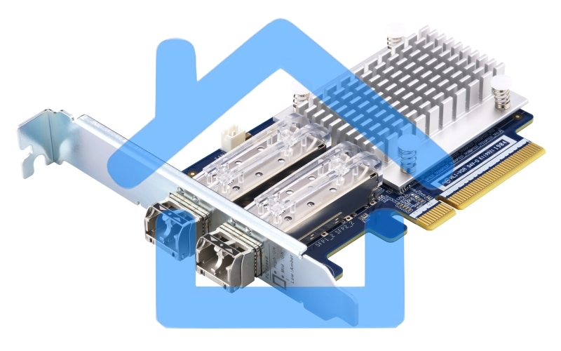 Сетевая карта QNAP QXP-16G2FC Dual-port Fiber Channel adapter, 2 x 16 Gb / s SFP +, PCIe Gen3 x8. For QTS OS ONLY