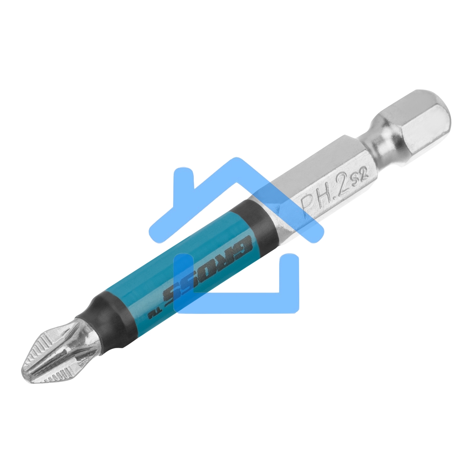 Набор бит PH2х60, сталь S2, 10 шт. Gross