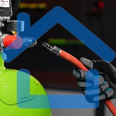 Шланг пневматический резиновый, 10x16мм, 24 бар, армированный, быстросъем, 10м STELS 57021