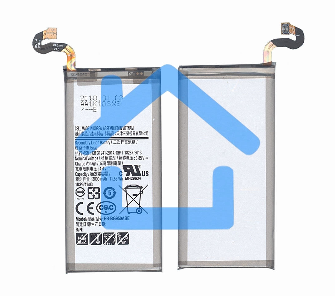 Аккумуляторная батарея EB-BG950ABE для Samsung Galaxy S8 SM-G950 3000mah