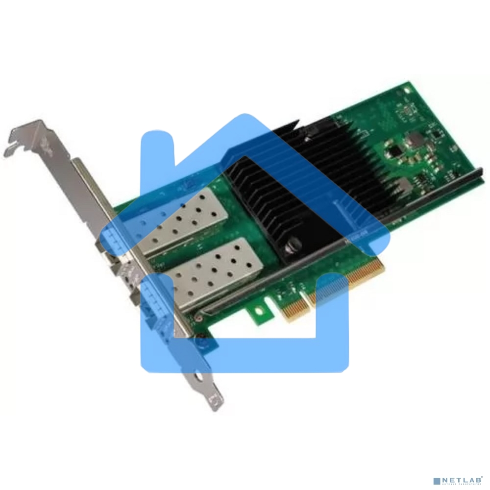 Сетевой Адаптер Intel Ethernet Converged Network Adapter X710-DA2, 10GbE/1GbE dual ports SFP+, open optics, PCI-E 3.0x8 (Low Profile and Full Height brackets included) bulk