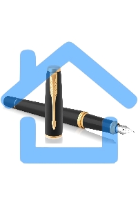 Ручка перьевая Parker Urban Core F309 (CW1931593) Muted Black GT F сталь нержавеющая, подарочная коробка