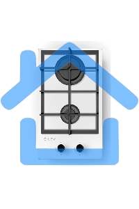 Газовая варочная панель LEX GVG 321 белый4000Вт 2 комфорки белый