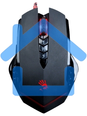 Мышь проводная A4Tech Bloody V8 черный, 3200 dpi, USB, кнопки - 8