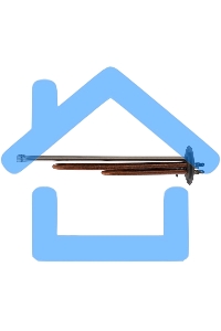 Нагревательный элемент для бойлера ТЭН RF 1,0 кВт (750+250 Вт), фланец М6, 70 мм Rexant