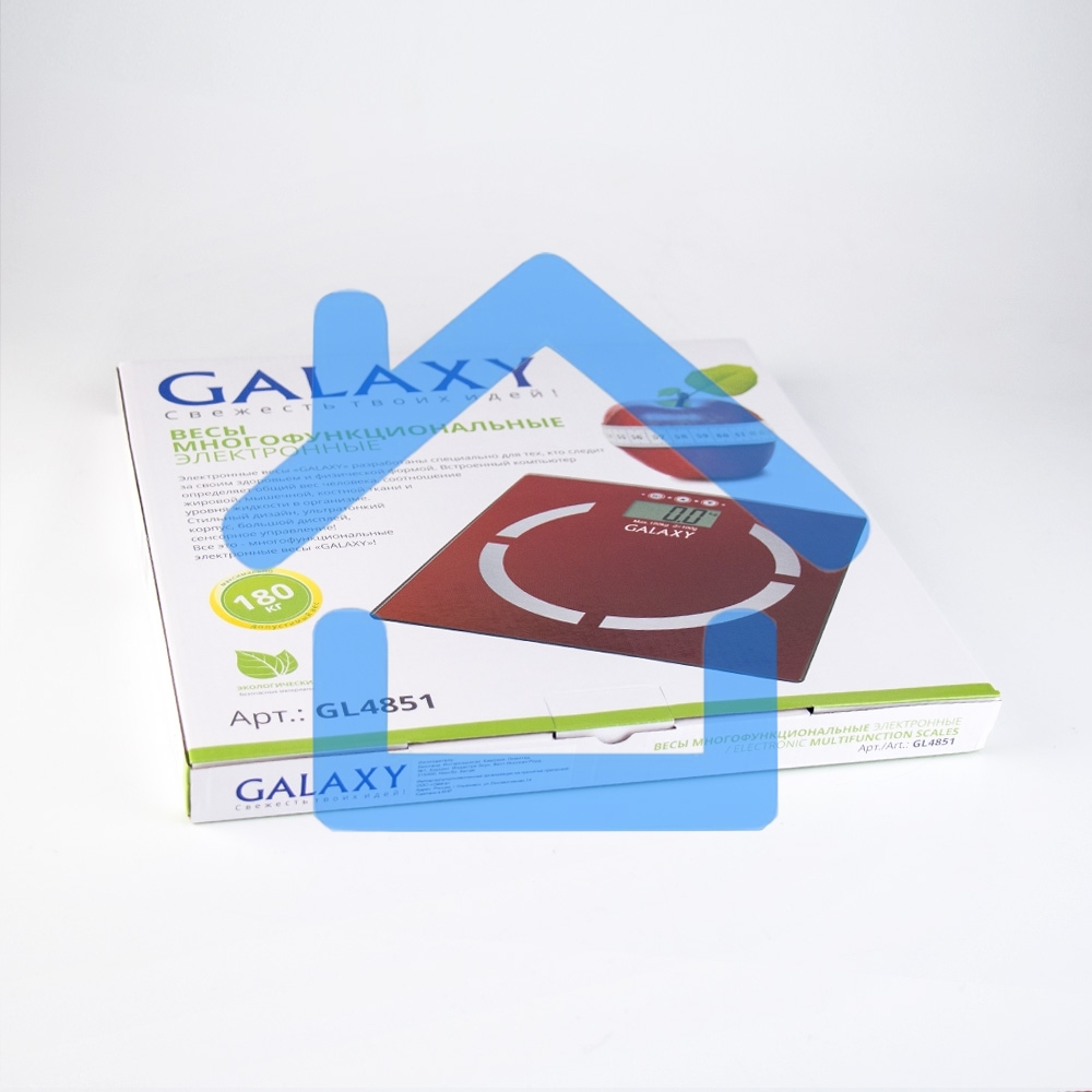 Весы многофункциональные Galaxy GL 4851, красный, электронные, эл. пит. 